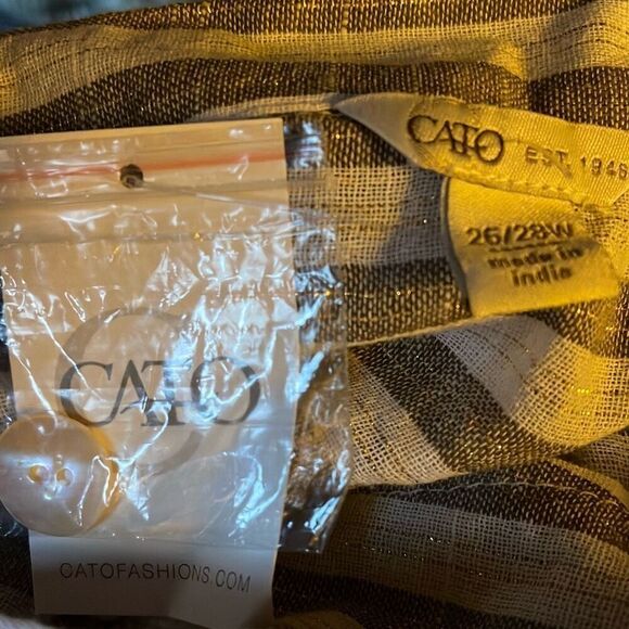 NWT Cato size 26/28 100% cotton relaxed fit button up. - Picture 5 of 6